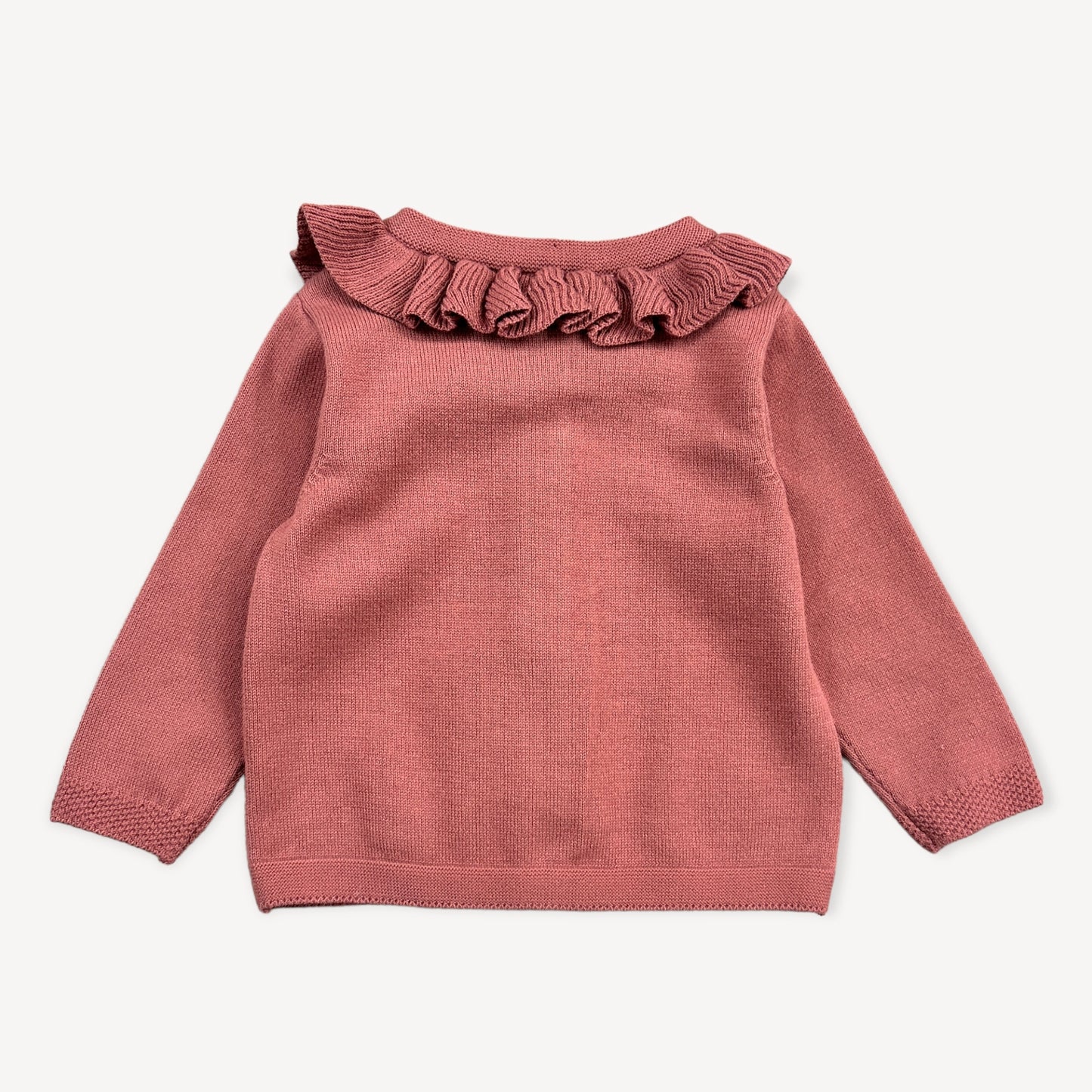 Bird Embroidered Cardigan: Apple Spice