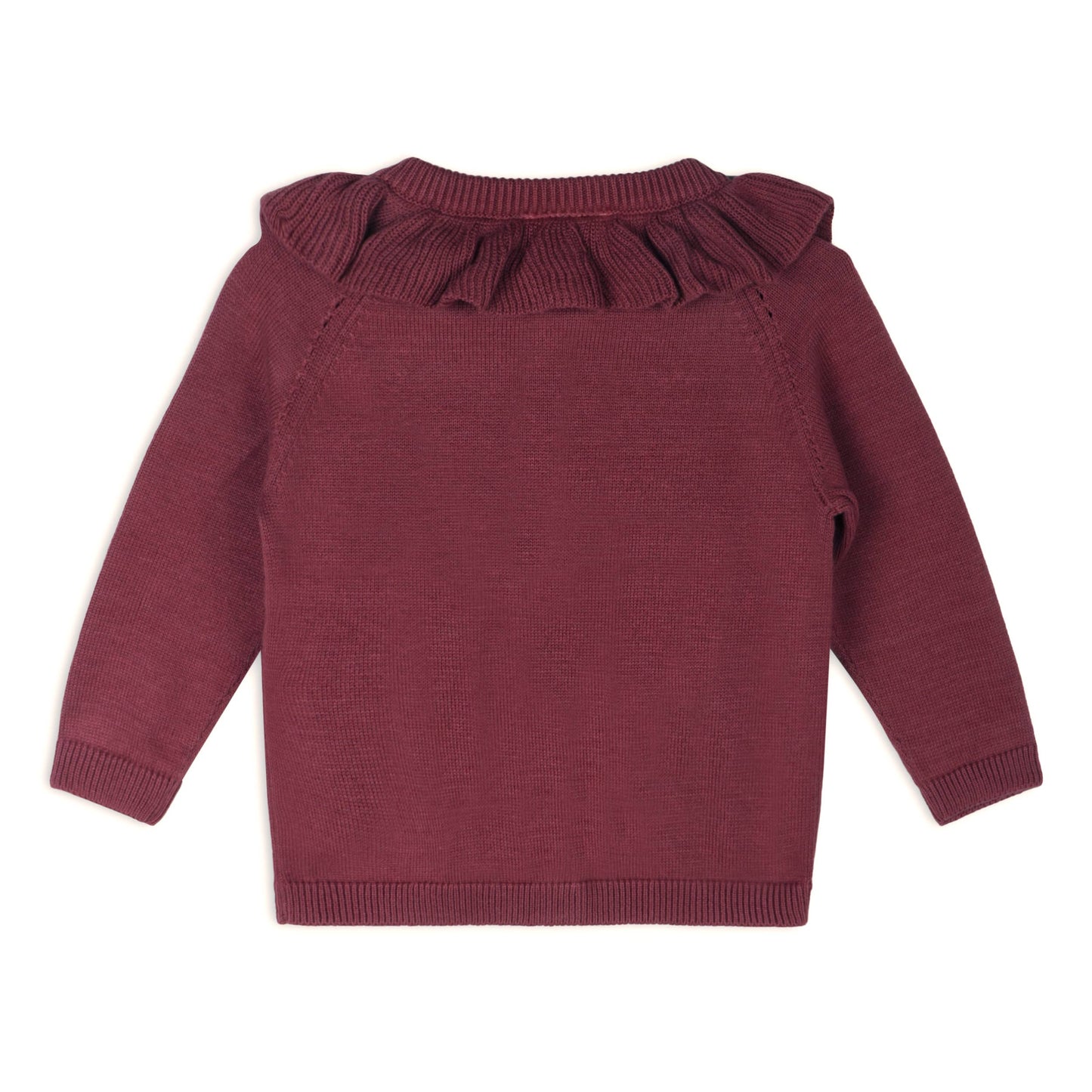 Pockets of Flowers Cardigan: Berry