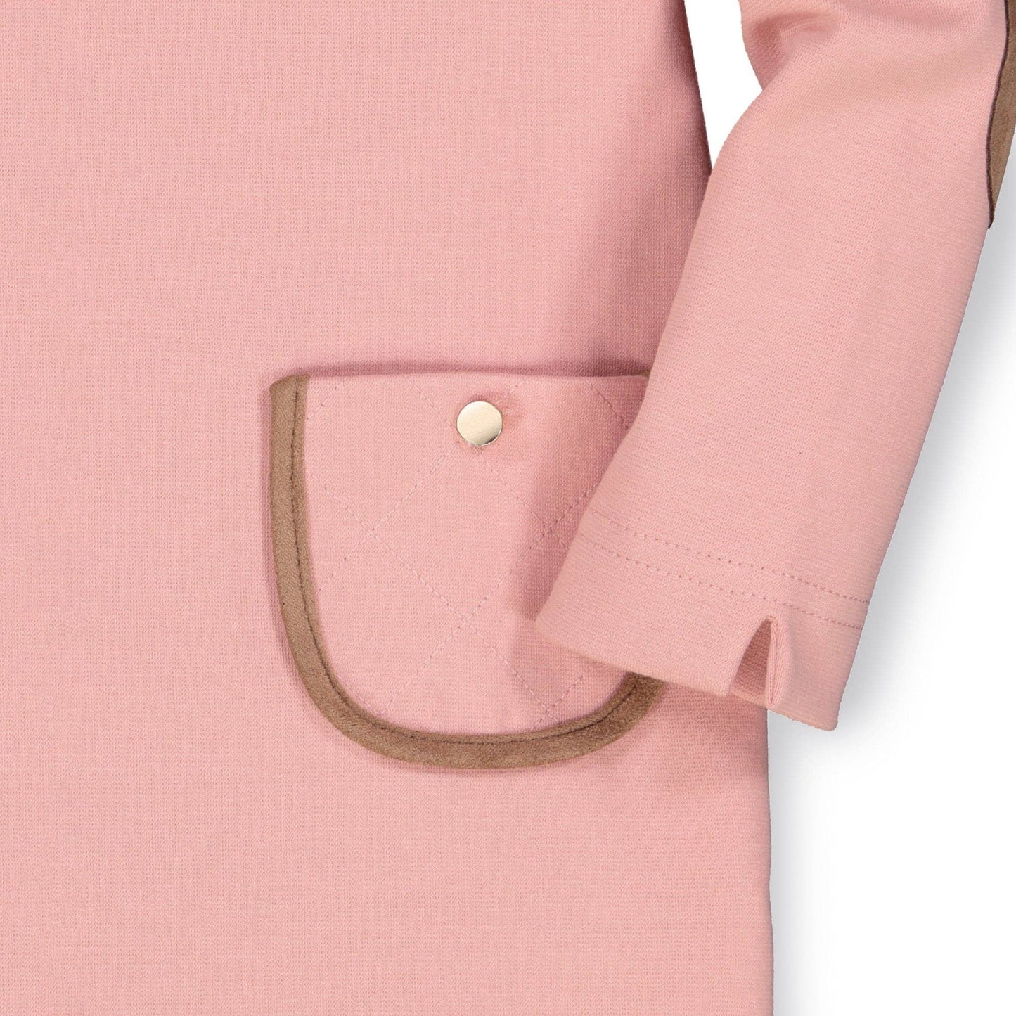 Quilted Ponte Riding Dress: Rose
