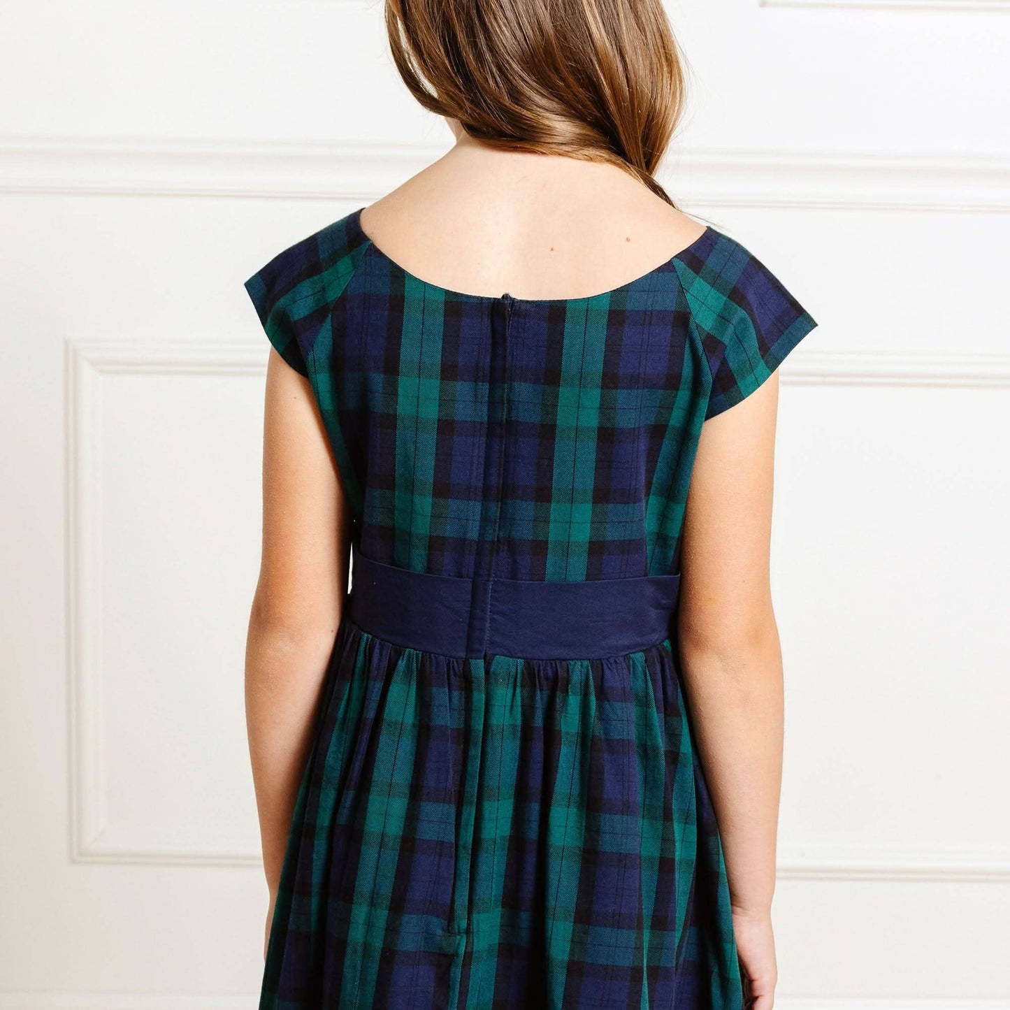 Party Dress - Black Watch Tartan