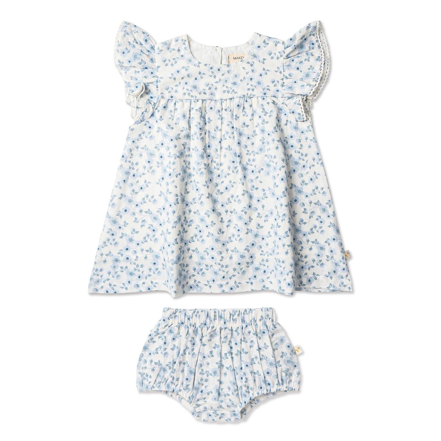 Flutter Dress - Blue Vines