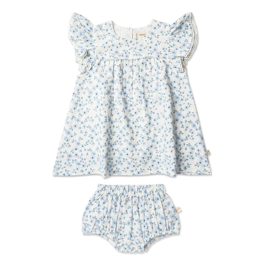 Flutter Dress - Blue Vines