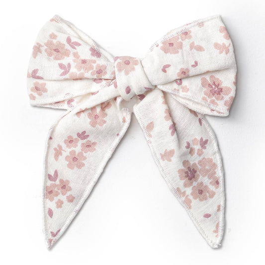 Petit Floral Hair Bow Clip
