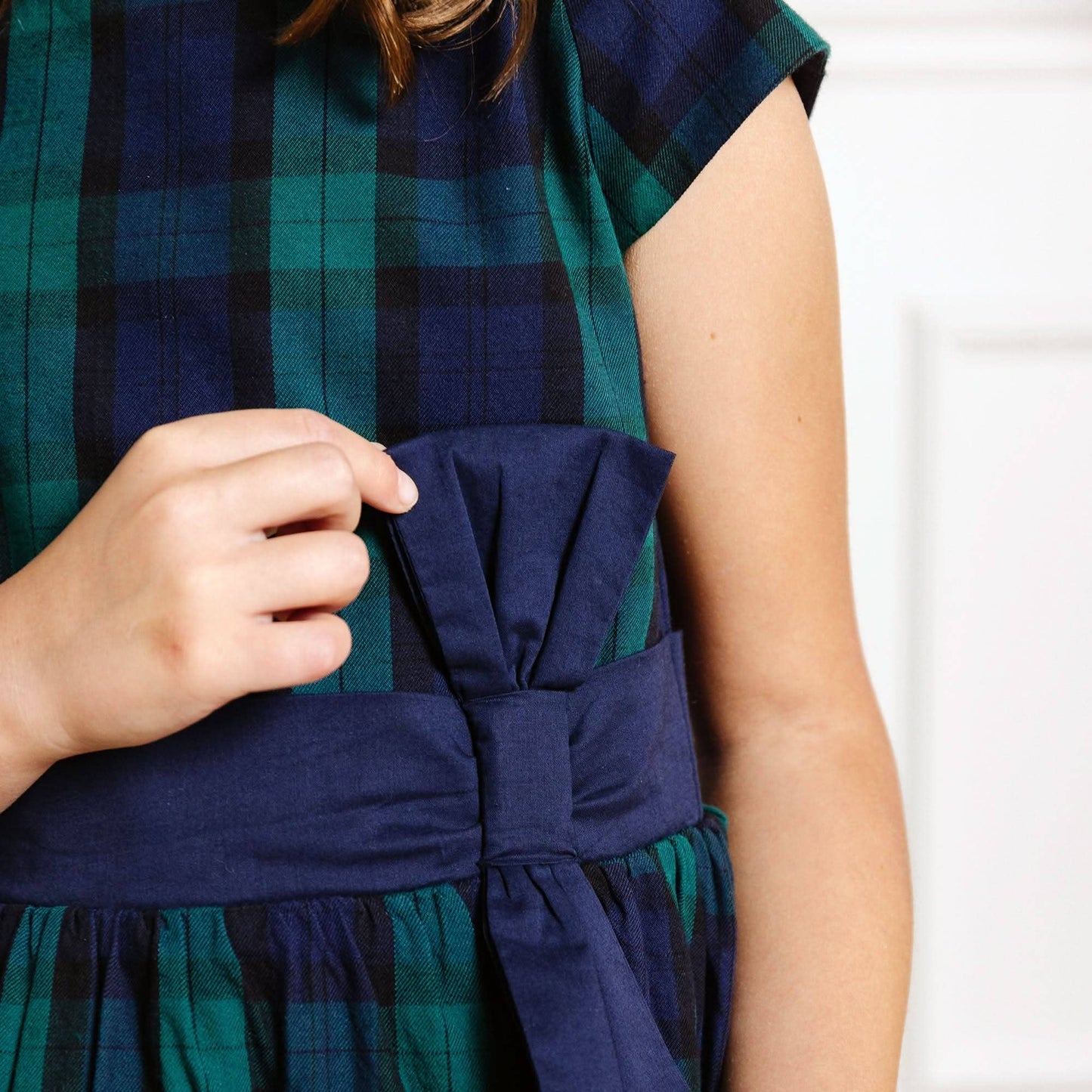 Party Dress - Black Watch Tartan