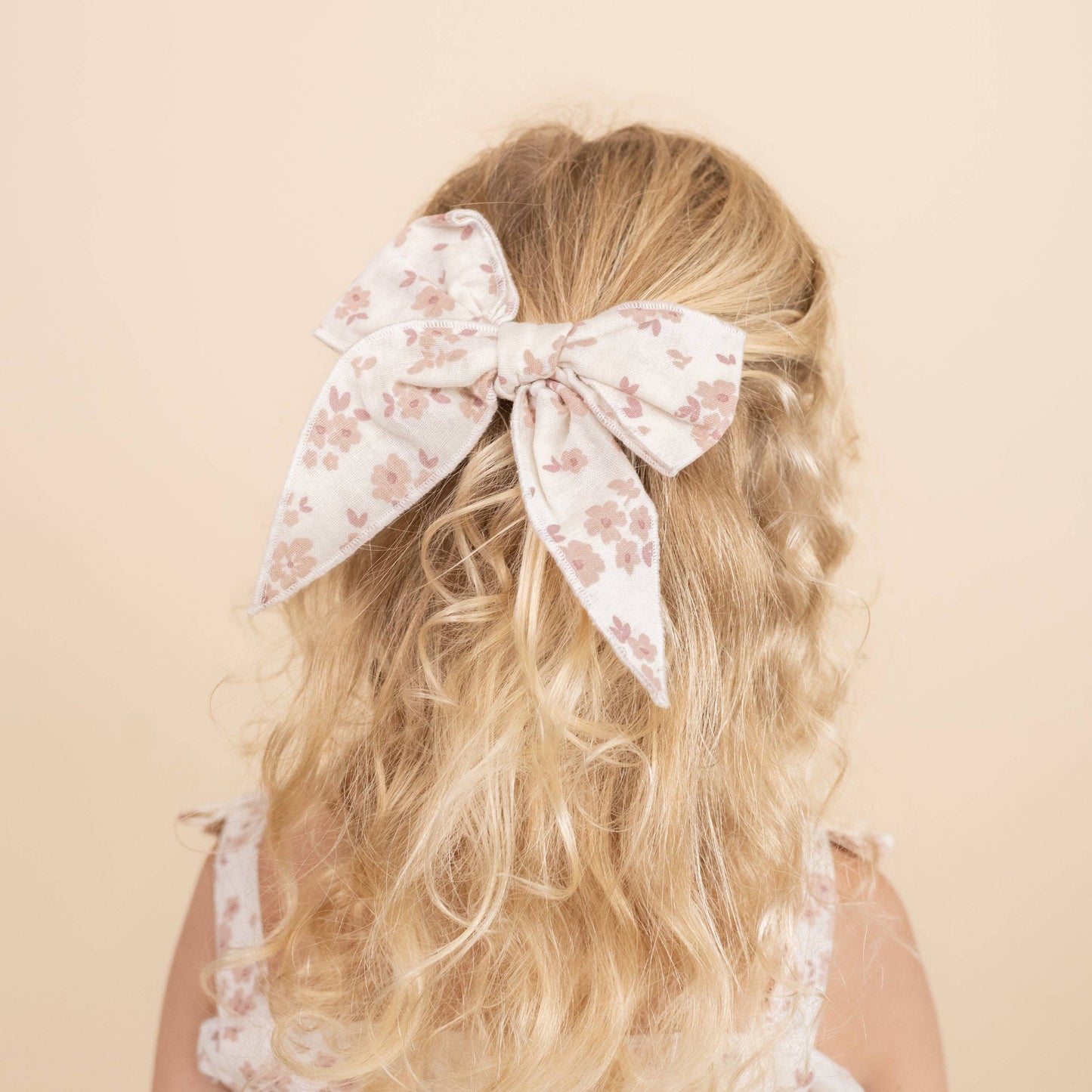 Petit Floral Hair Bow Clip