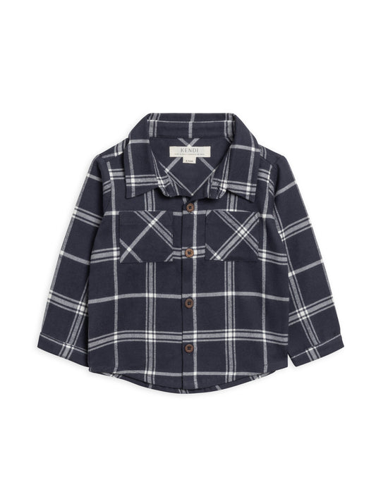 Lev Flannel - Navy Plaid