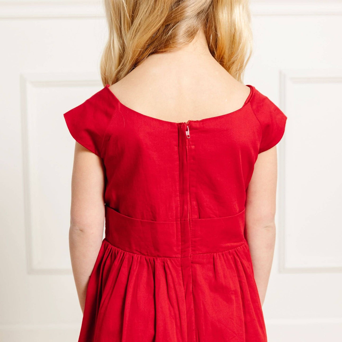 Party Dress - Red Sateen