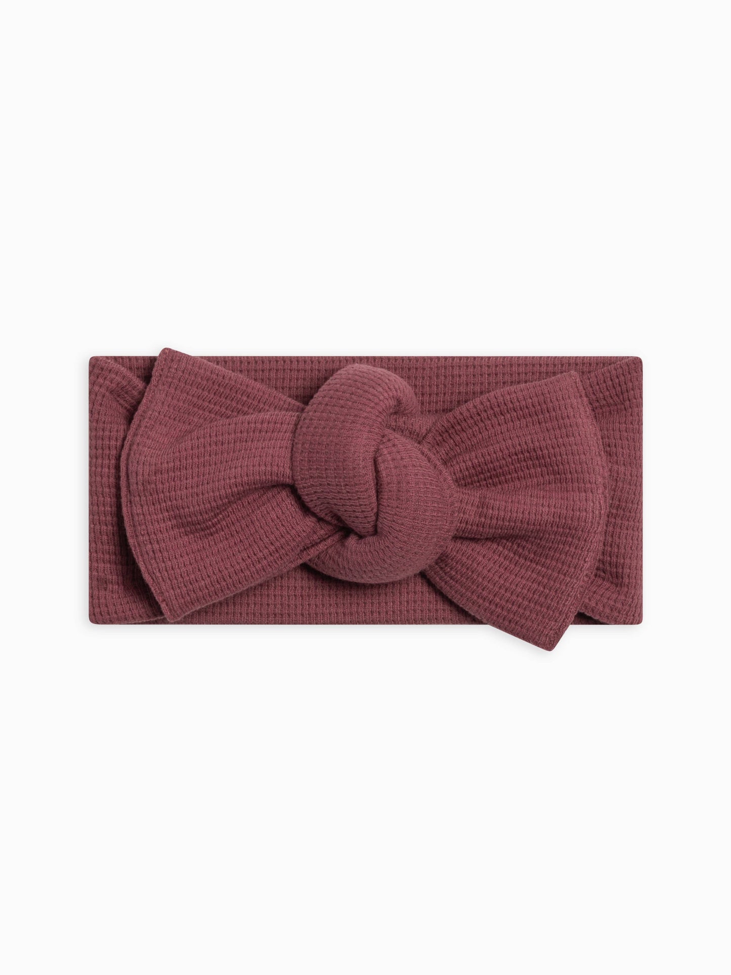 Waffle Bow Wrap - Mulberry