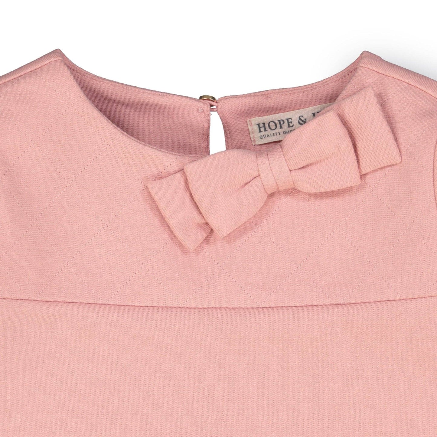 Quilted Ponte Riding Dress: Rose