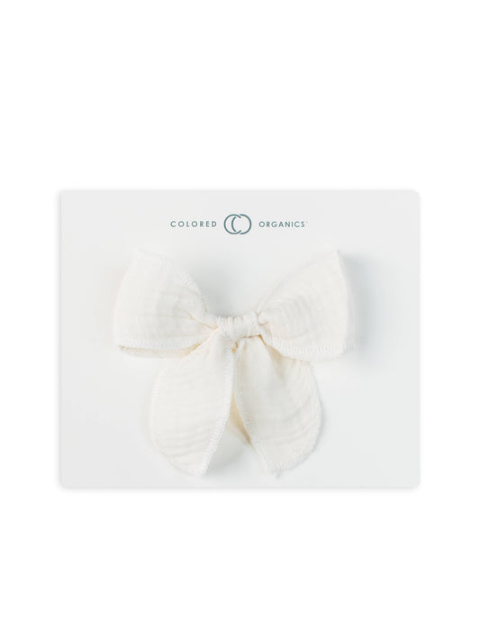 Muslin Hair Clip - Ivory