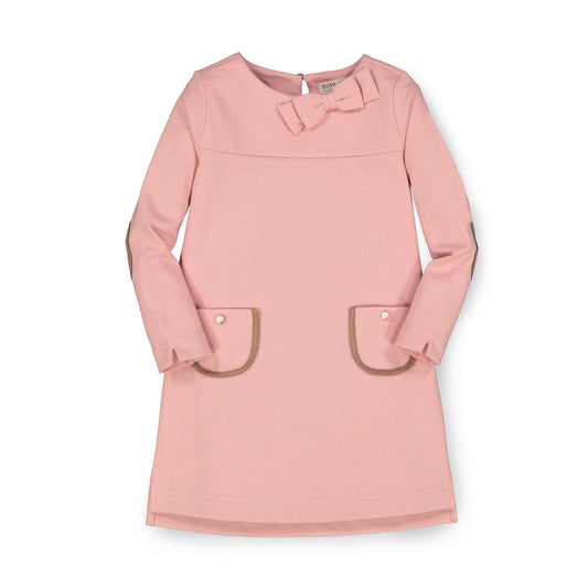Quilted Ponte Riding Dress: Rose