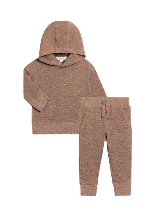 2-Piece Waffle Set - Heather Mocha