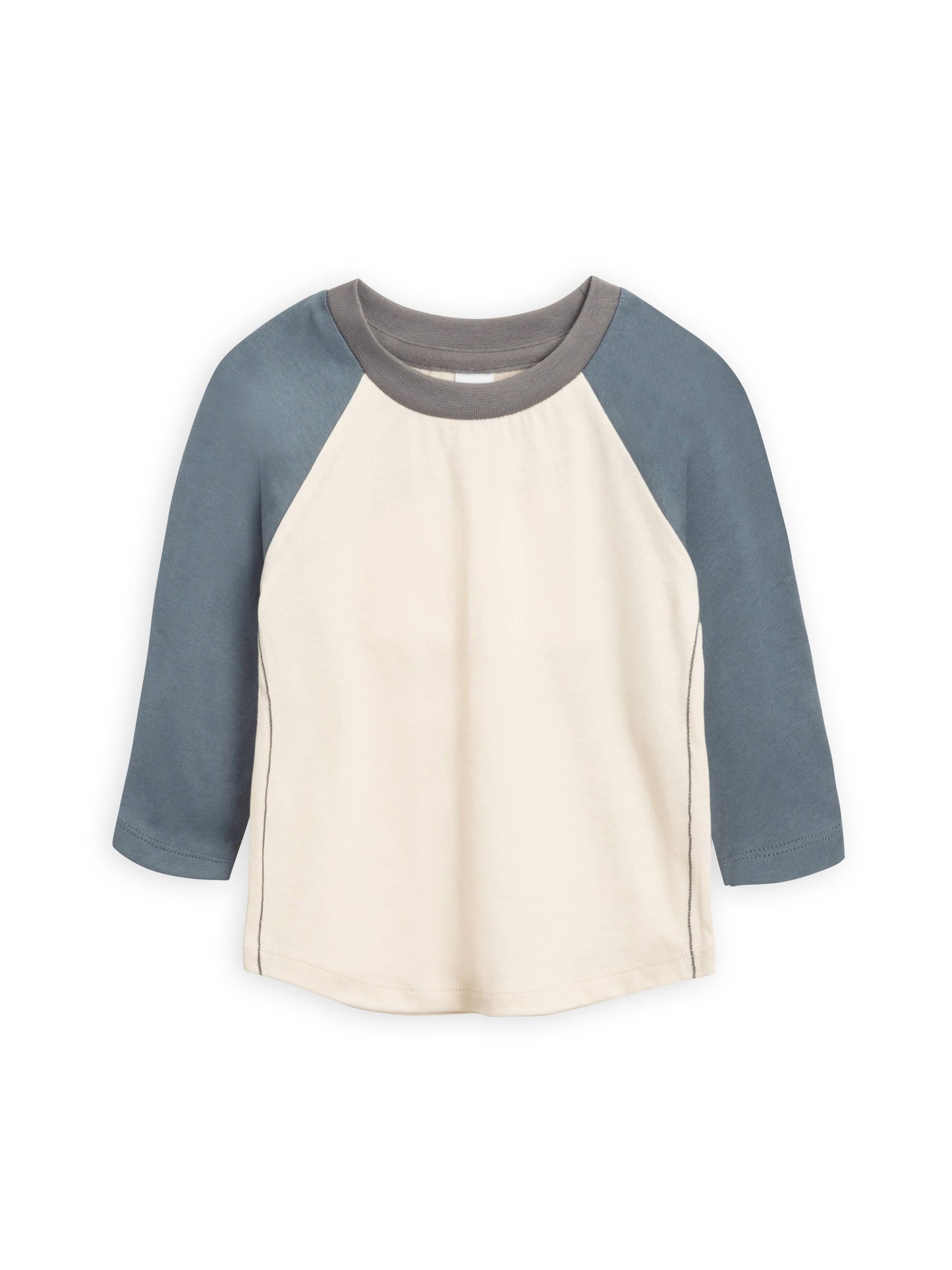 Louie Baseball Tee - Natural + Harbor