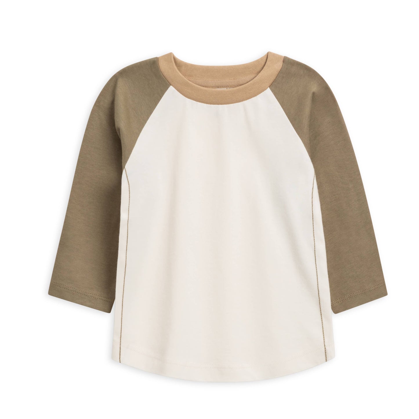 Louie Baseball Tee - Ivory + Spruce